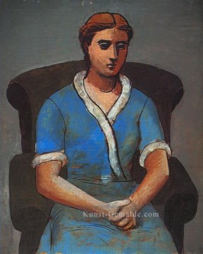  fauteuil - Frau dans un fauteuil Olga 1922 kubist Pablo Picasso